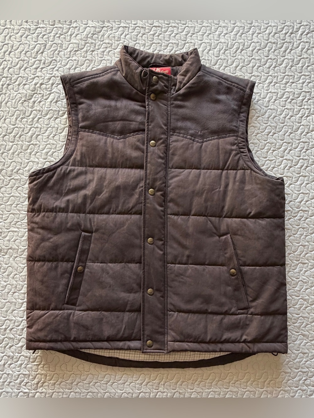 R.M. Williams The Bush Outfitter Men’s Large Brown Puffer Vest Western